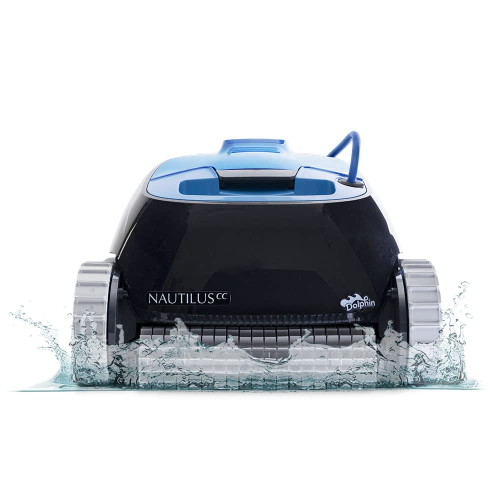 Dolphin Nautilus CC Robotic Pool Cleaner – Wall Climbing, Easy Top-Load Filter, 33 ft Pools