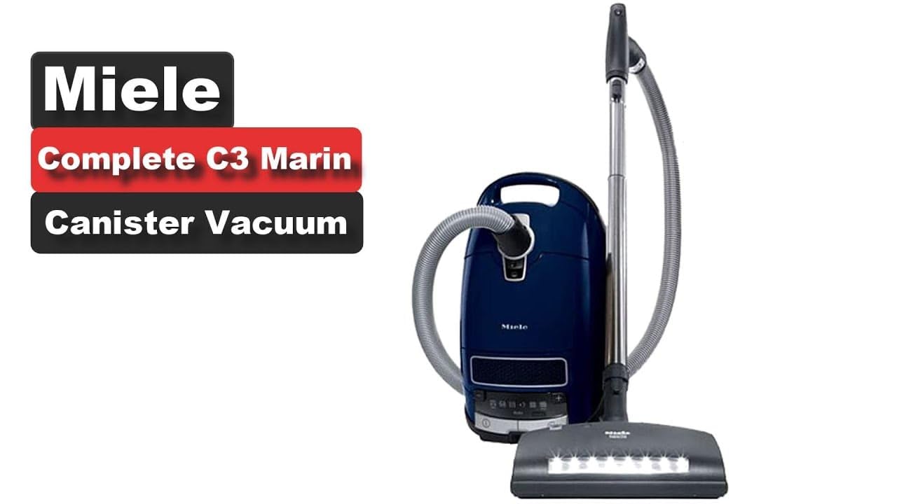 Miele Complete C3 Marin Canister Vacuum – HEPA Filtration & Powerhead Bundle