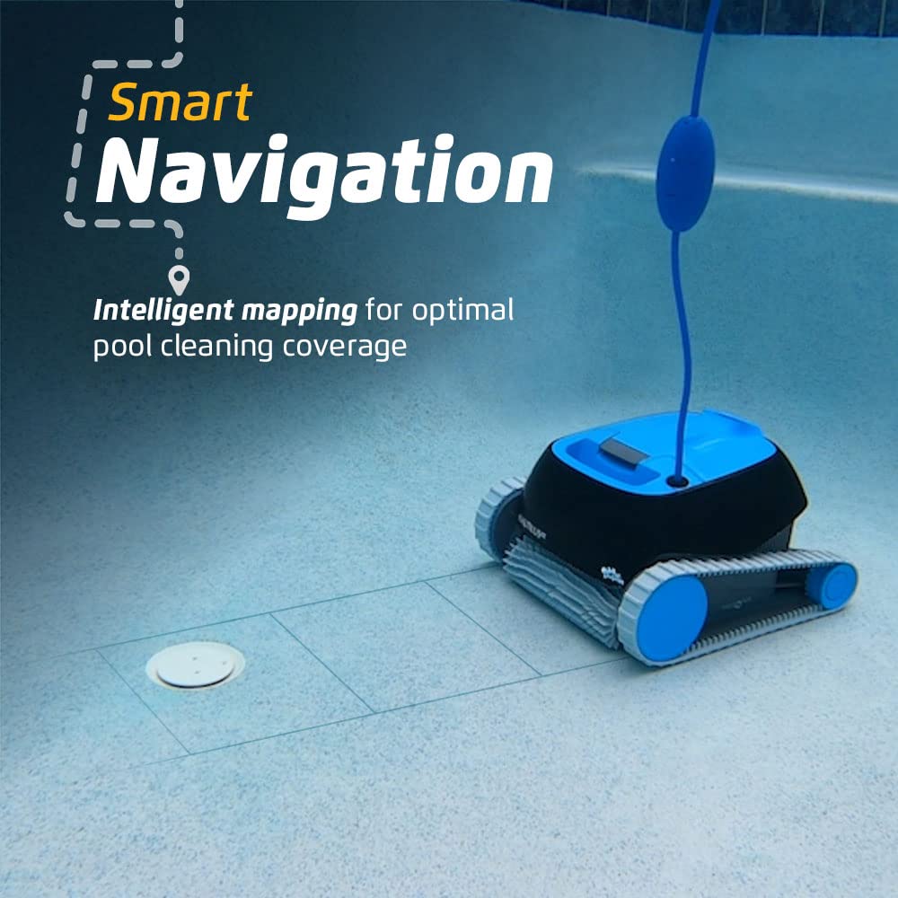 Dolphin Nautilus CC Robotic Pool Cleaner – Wall Climbing, Easy Top-Load Filter, 33 ft Pools