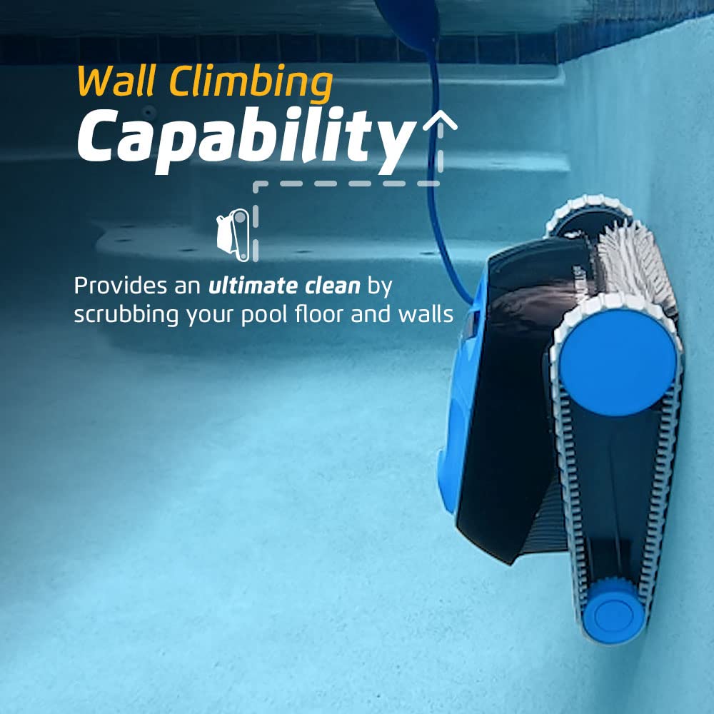 Dolphin Nautilus CC Robotic Pool Cleaner – Wall Climbing, Easy Top-Load Filter, 33 ft Pools