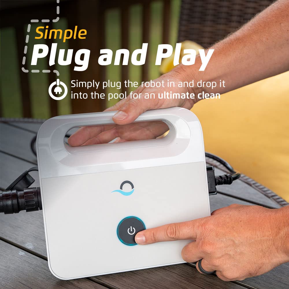 Dolphin Nautilus CC Robotic Pool Cleaner – Wall Climbing, Easy Top-Load Filter, 33 ft Pools