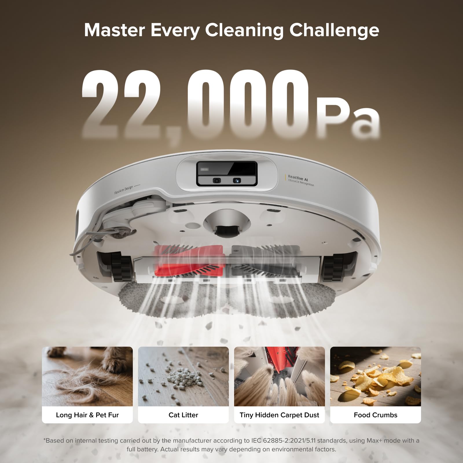 Roborock Qrevo CurvX – Ultra Slim Robot Vacuum & Mop, 22,000Pa & AI Navigation