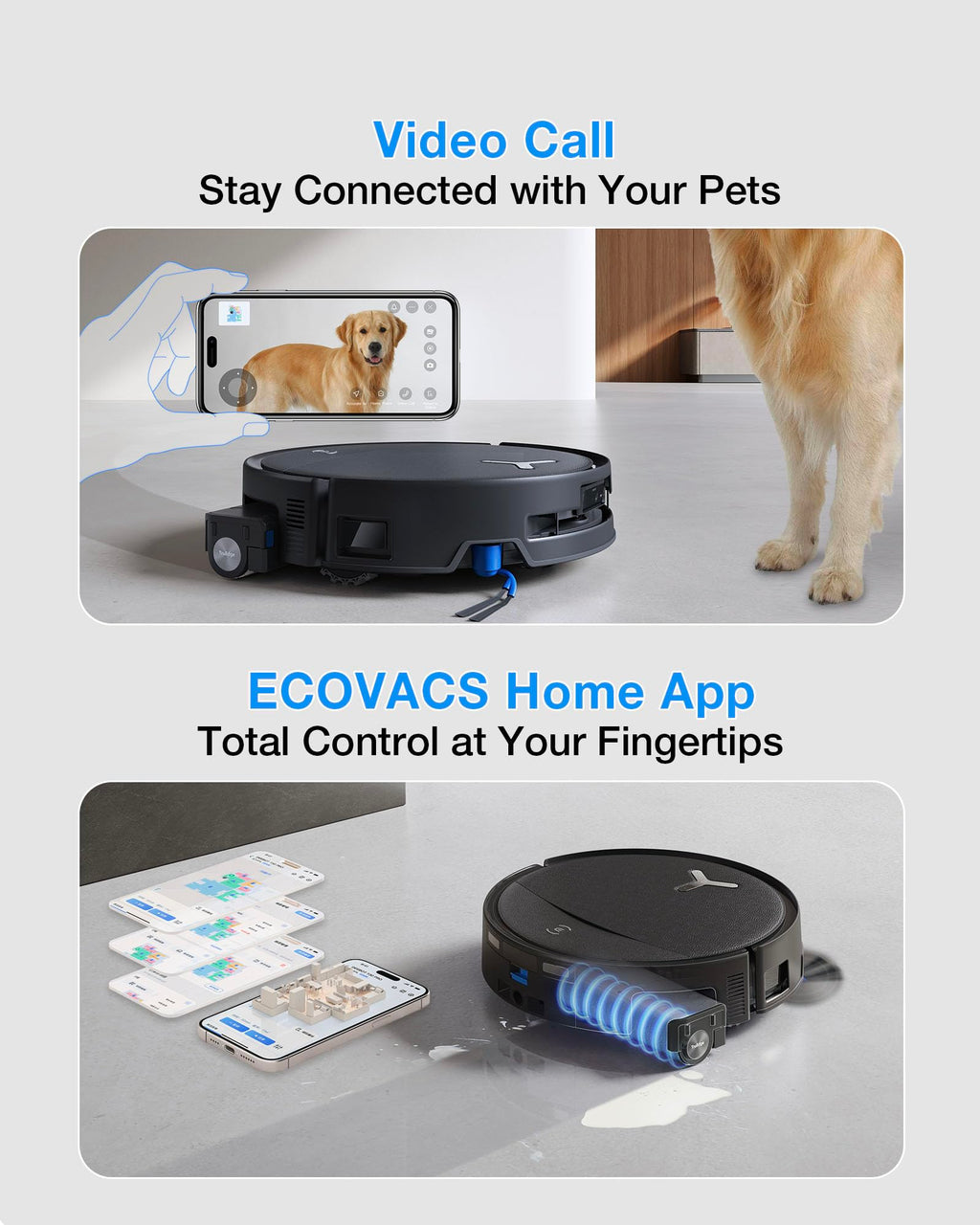 ECOVACS DEEBOT T80S Omni – 24,800Pa Robot Vacuum & Mop with AI Navigation & Self-Cleaning