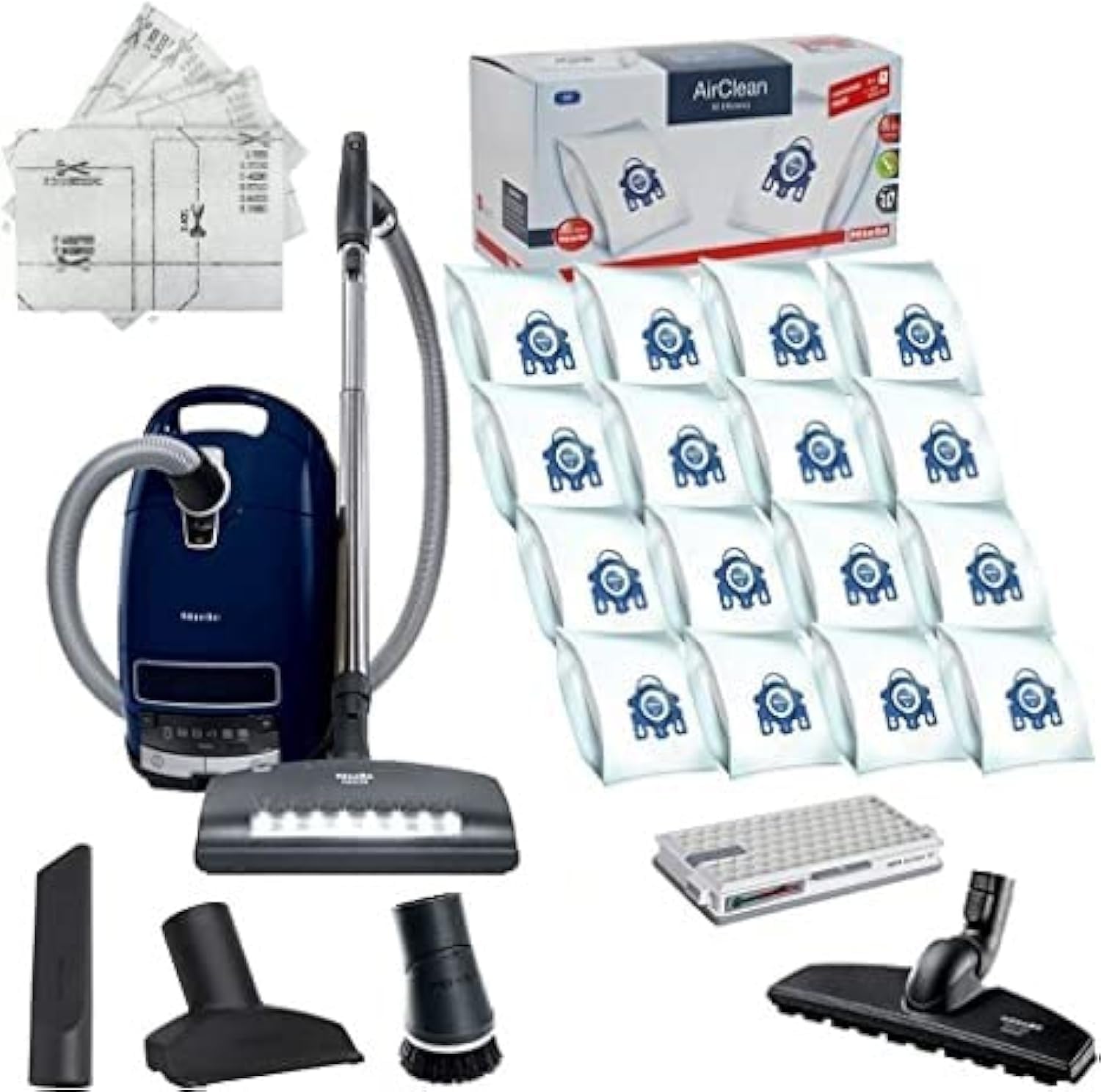 Miele Complete C3 Marin Canister Vacuum – HEPA Filtration & Powerhead Bundle