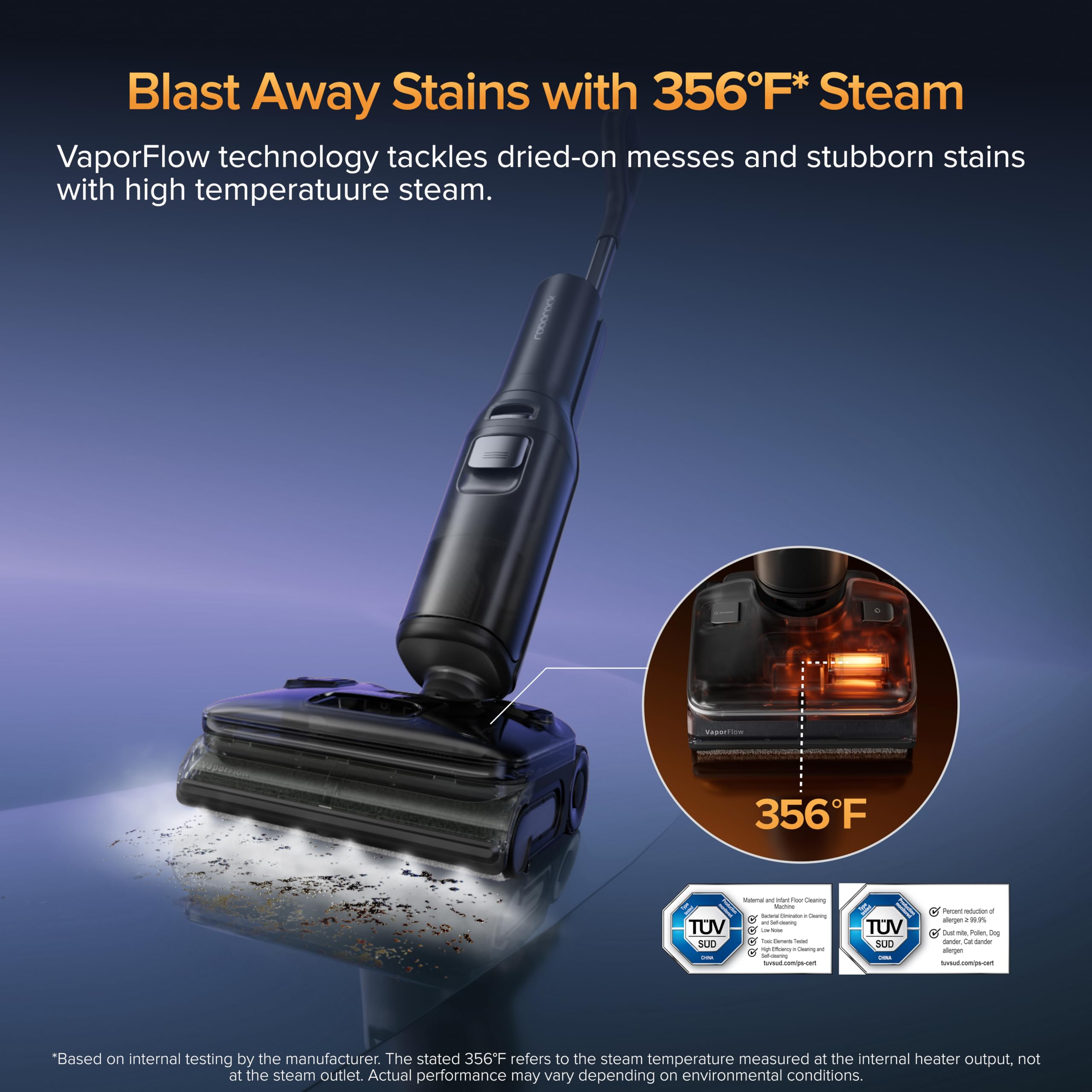 Roborock F25 Ultra Steam Vacuum Mop – Hot Wash, Self-Cleaning & AI Wheels