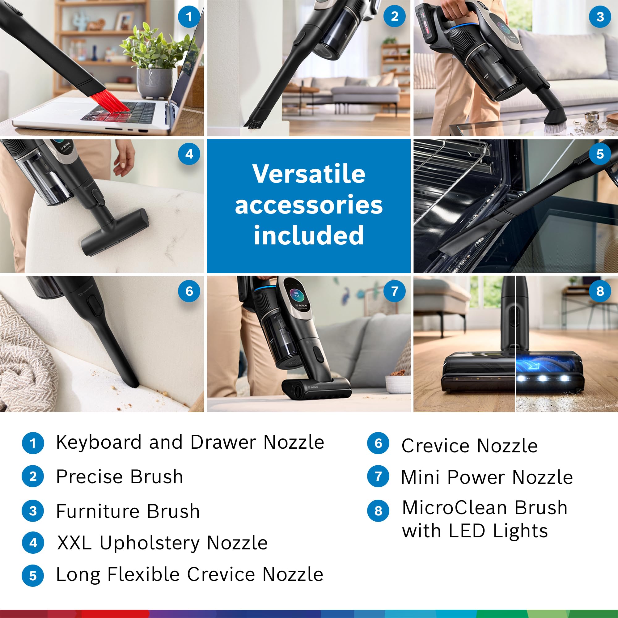 Bosch Unlimited 10 Cordless Vacuum – 140 Min Runtime, Pet Hair & Multi-Surface Cleaning