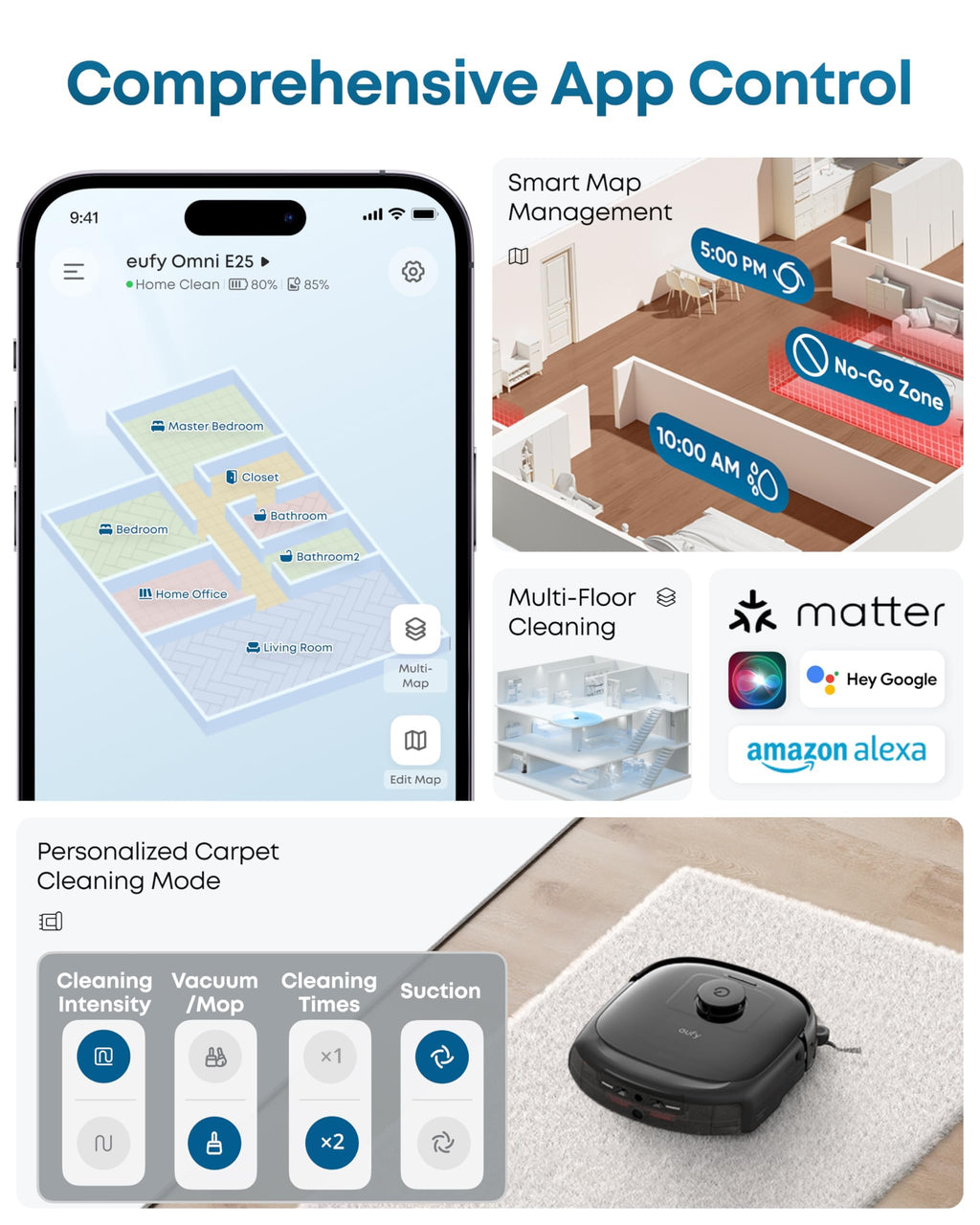 Eufy E25 Robot Vacuum & Mop (AI Navigation)